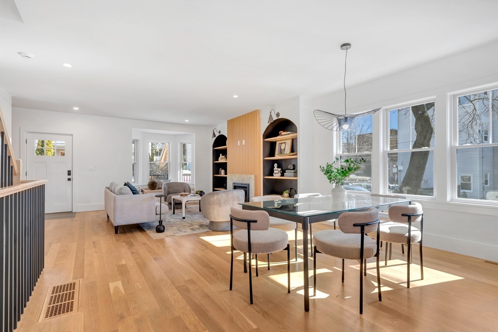 6 Berkeley Street Somerville, MA 02143 - Photo 9 of 41 a view of a dining room with furniture window and wooden floor