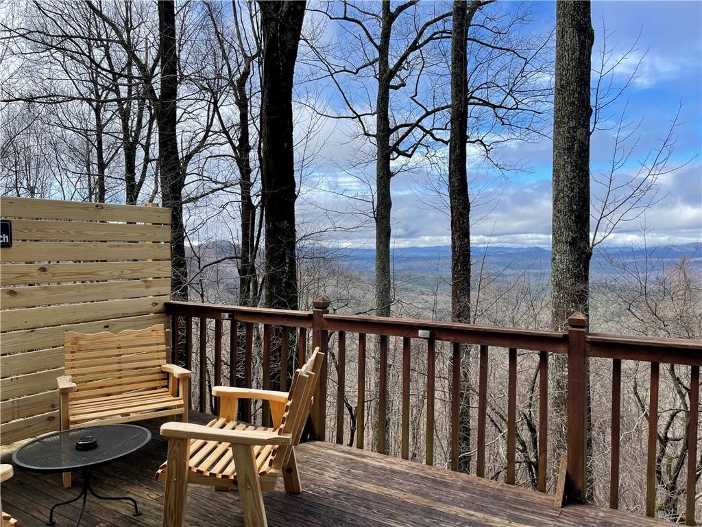 1521 Walnut Ridge Ellijay, GA 30536 - Photo 1 of 1 a view of a chairs on the roof deck