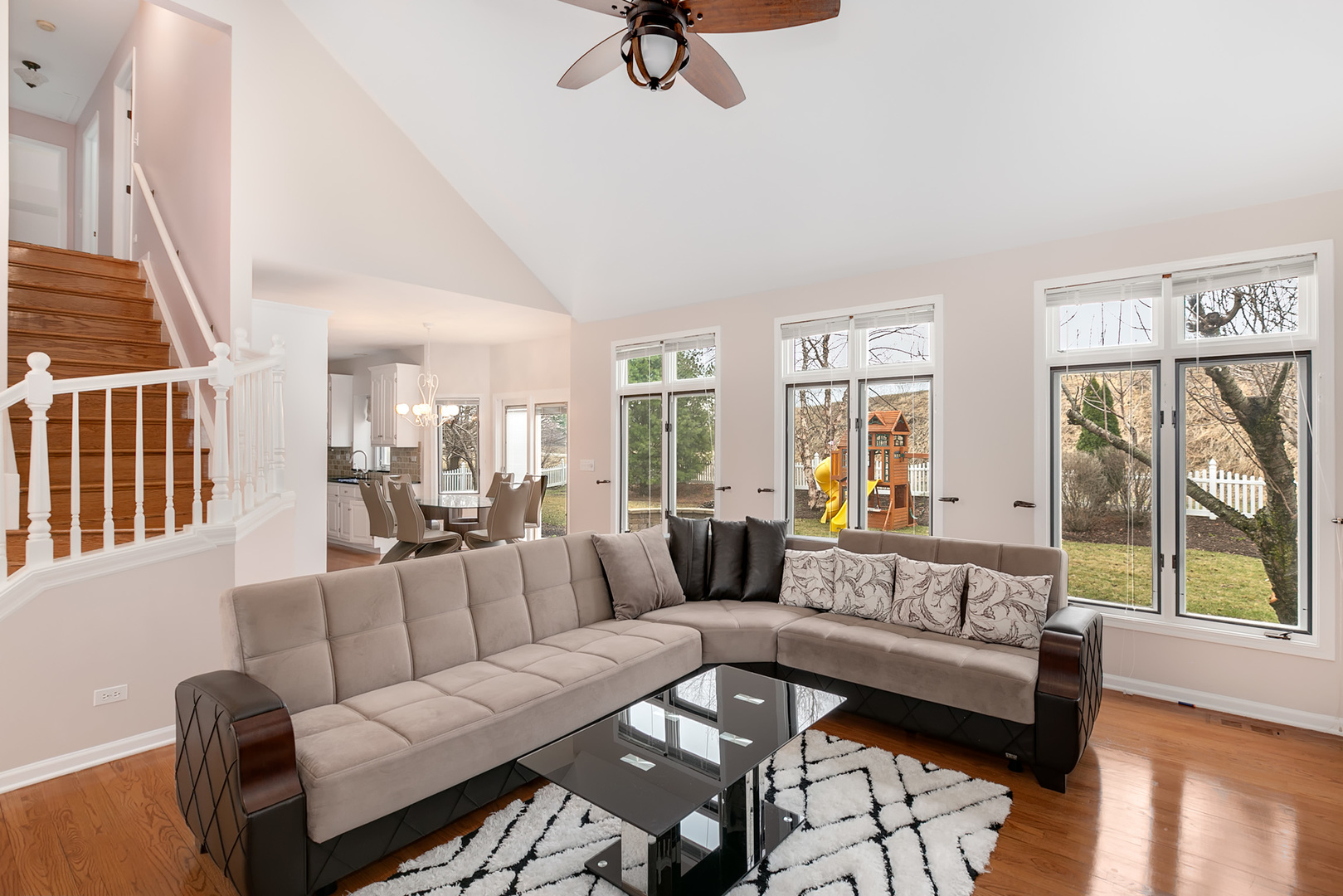 464 Lewis Road Geneva, IL 60134 - Photo 13 of 33 a living room with furniture and a large window