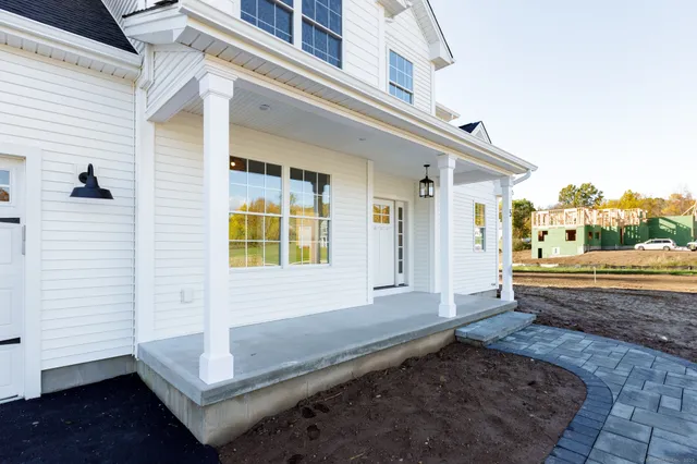 a view of front door of house