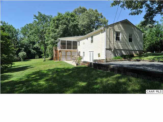 126 North Boston Road Troy, VA 22974 - Photo 32 of 39 Taken from the street view, you can see the four-car parking area, equally accessible to the front, back and basement doors.
