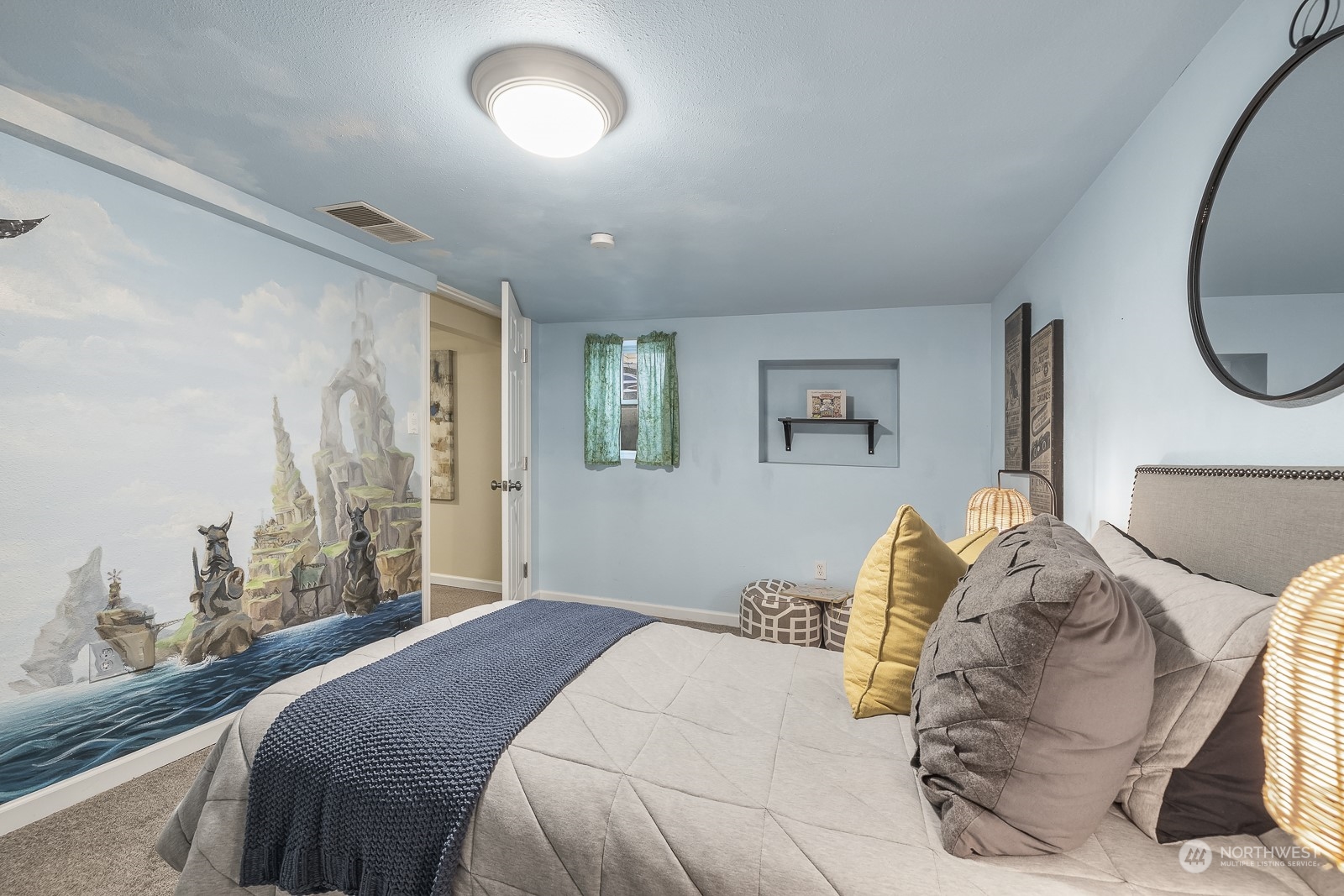 807 Edmonds Avenue Northeast Renton, WA 98056 - Photo 25 of 38 a bedroom with a large bed and a window