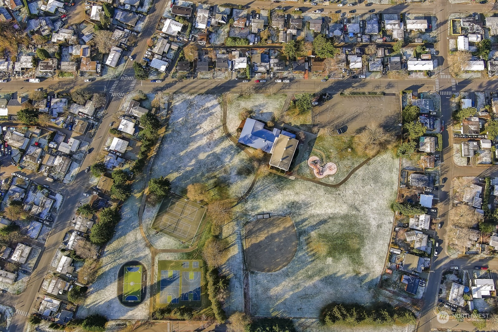 807 Edmonds Avenue Northeast Renton, WA 98056 - Photo 37 of 38 an aerial view of residential houses with outdoor space