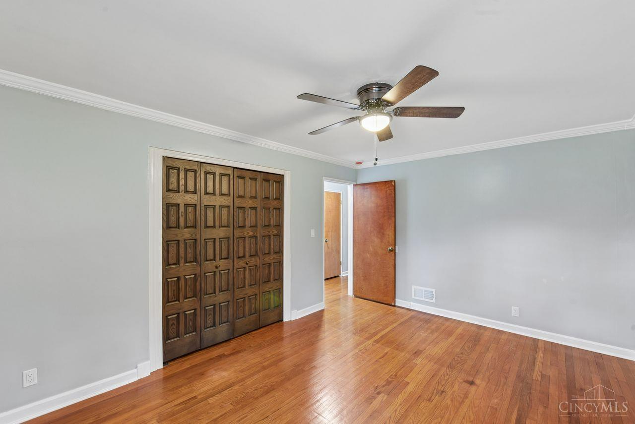 5258 Shepherd Road Cincinnati, OH 45223 - Photo 23 of 43 Here is another view of Bedroom 1 with the doors to the double closet.