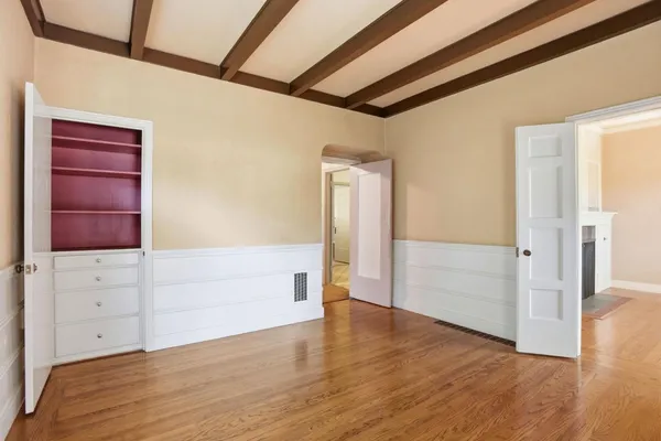 a view of an empty room