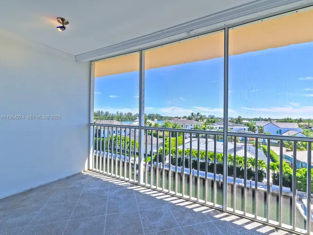 a view of a city from a balcony