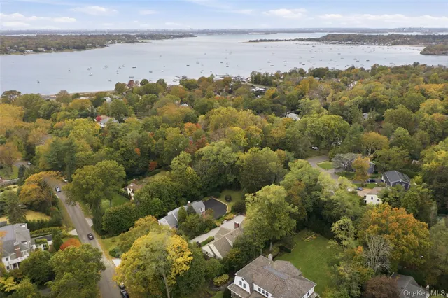 a view of lake and mountain
