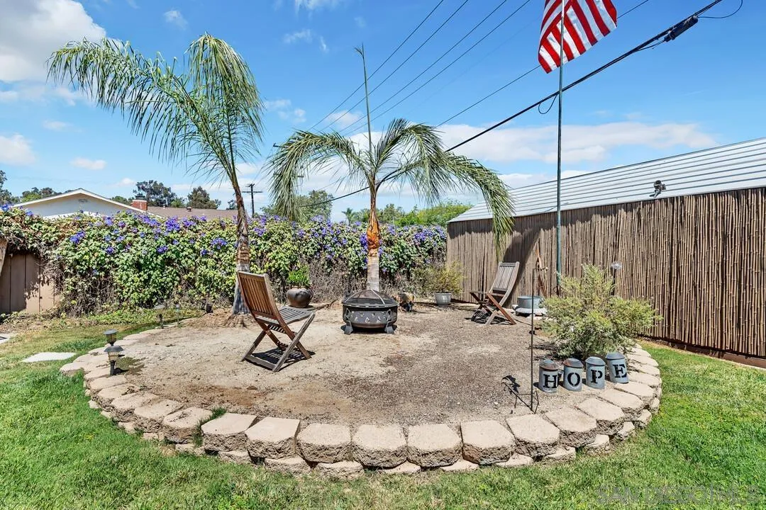 14228 Frame Road Poway, CA 92064 - Photo 38 of 49 a view of a backyard with a sitting area