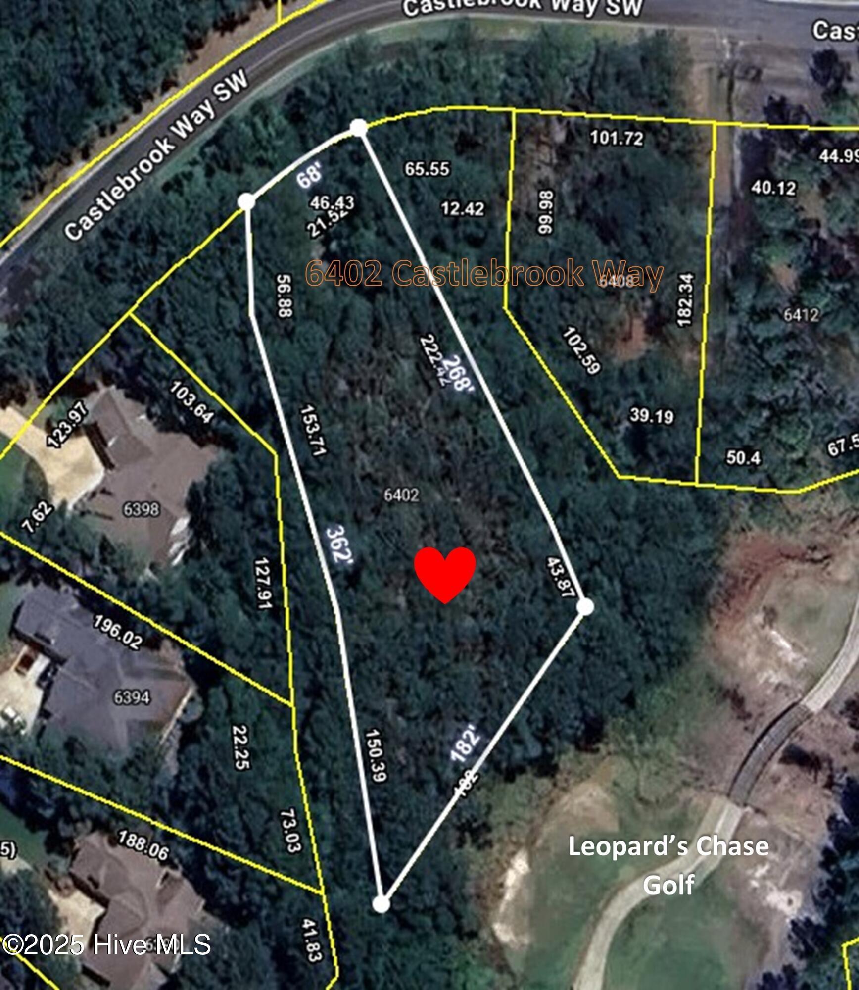 6402 Castlebrook Way Aerial Map