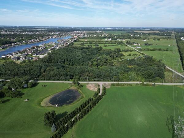10111 County Line Road Winfield, IN 46307 - Photo 3 of 3 an aerial view of huge green field with lots of green space