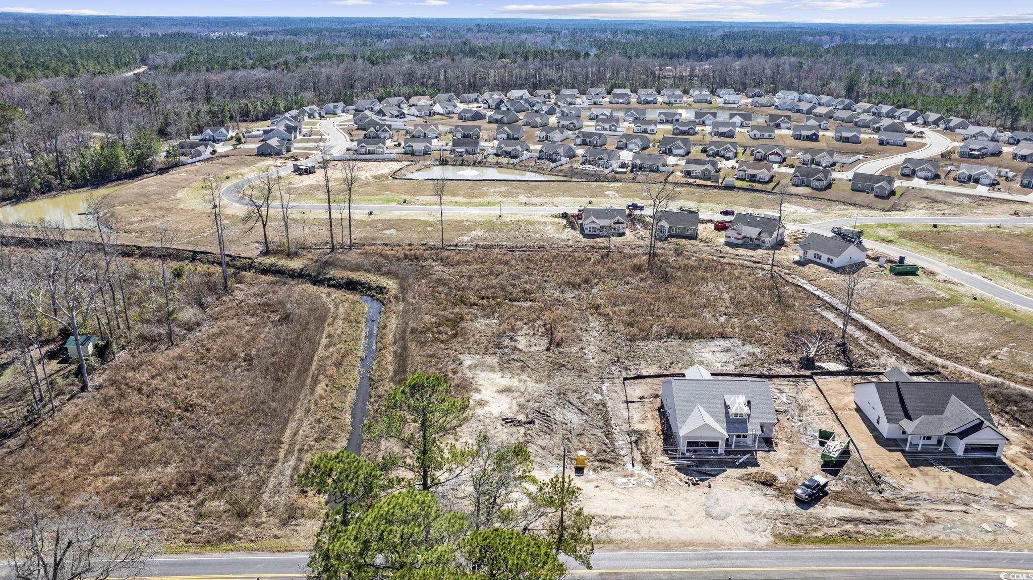 Birds eye view of property