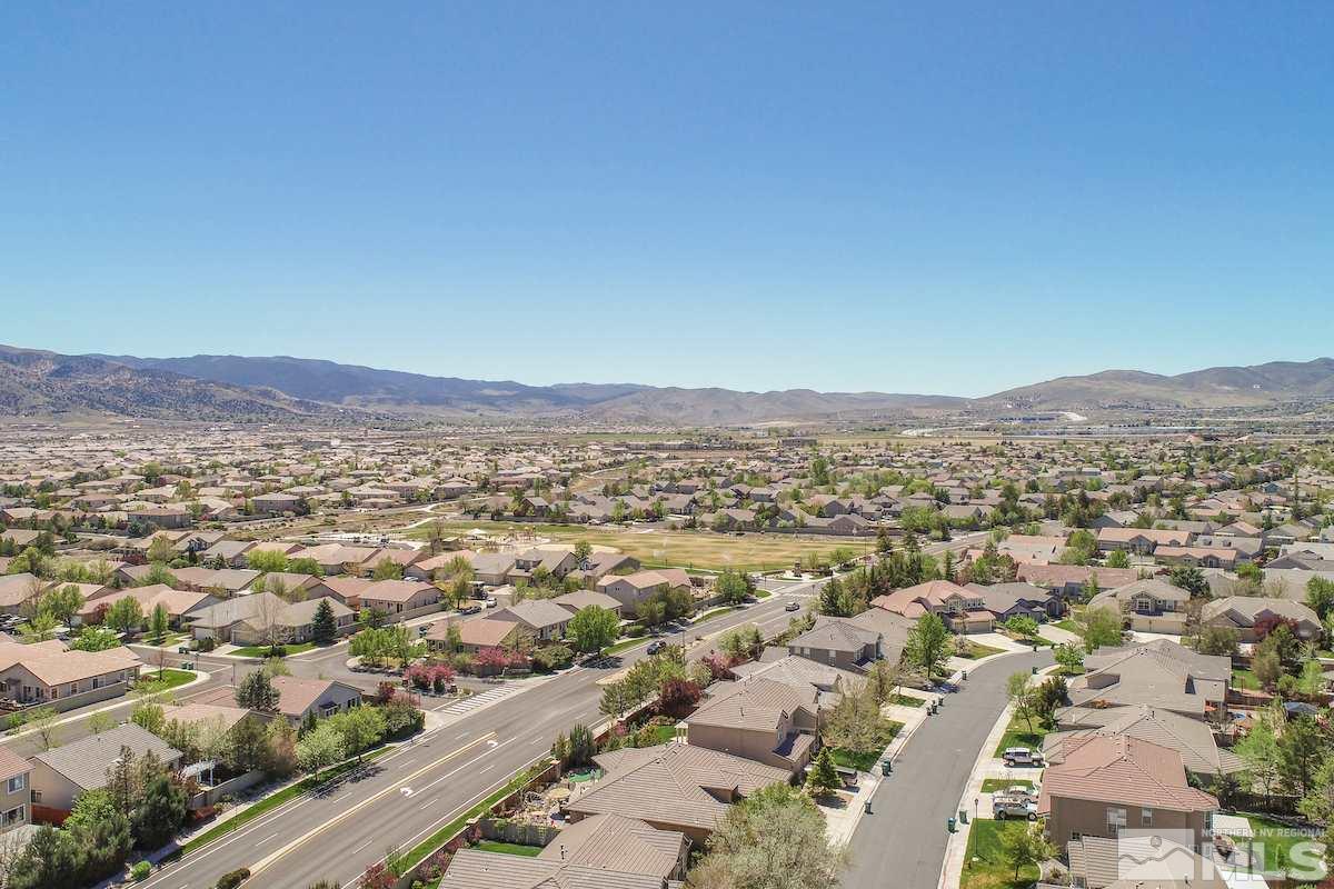 9917 Rio Bravo Drive Reno, NV 89521 - Photo 30 of 36 an aerial view of residential houses with outdoor space
