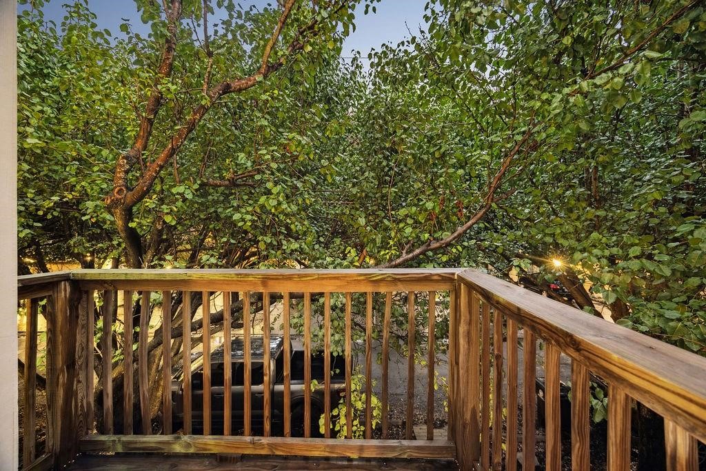 5407 Lillian Street Houston, TX 77007 - Photo 32 of 38 a view of wooden balcony with swing