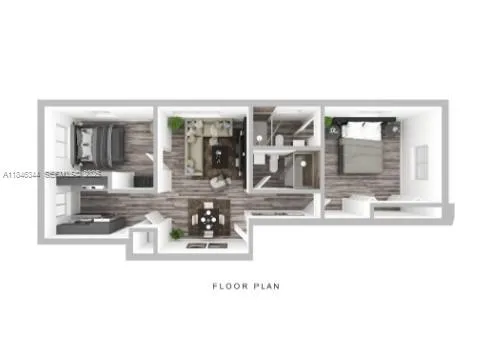 a view of a living room and kitchen