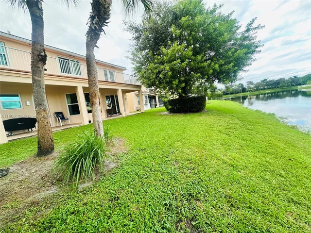 a house view with a garden space
