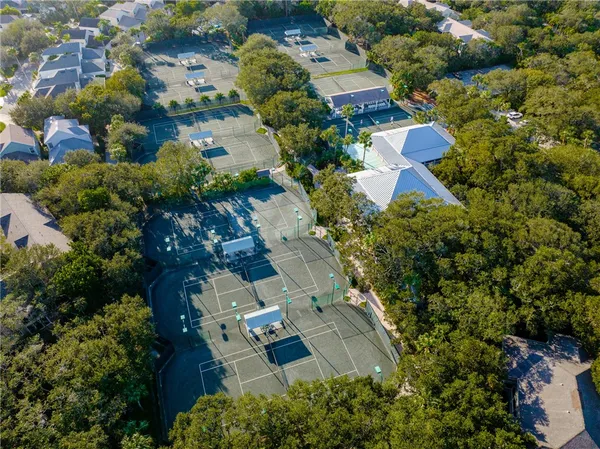 an aerial view of residential house with outdoor space
