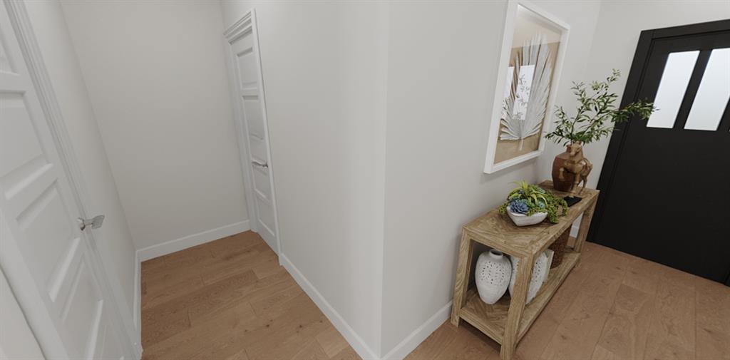3521 Geranium Lane Venus, TX 76084 - Photo 16 of 22 a hallway with painting on the wall and a potted plant