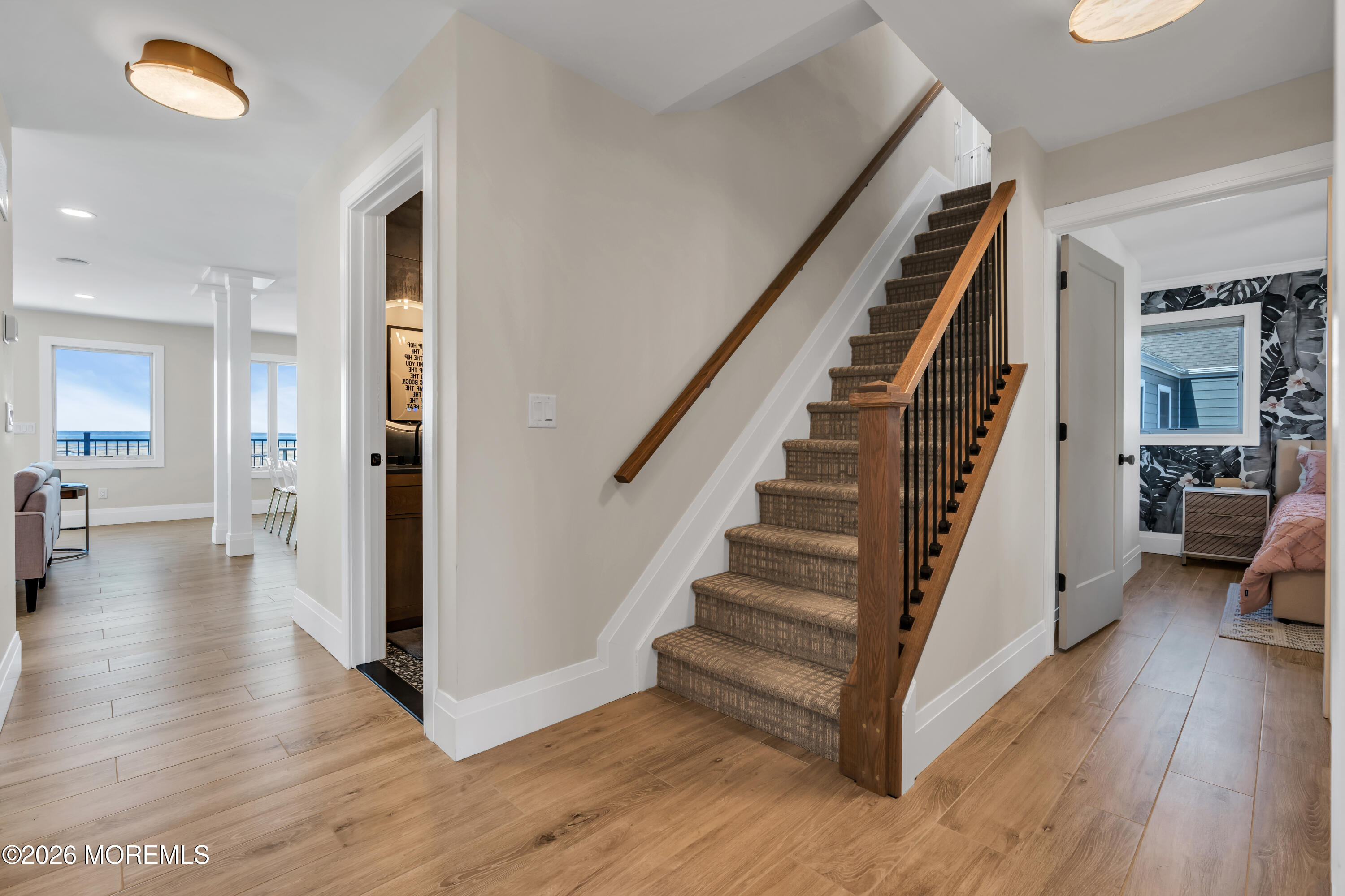 459 Boca Raton Drive Lavallette, NJ 08735 - Photo 29 of 73 a view of entryway and hall with wooden floor