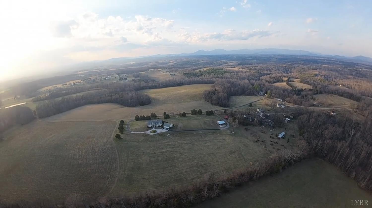 6485 Falling Creek Road Bedford, VA 24523 - Photo 46 of 50 an aerial view of a house with backyard