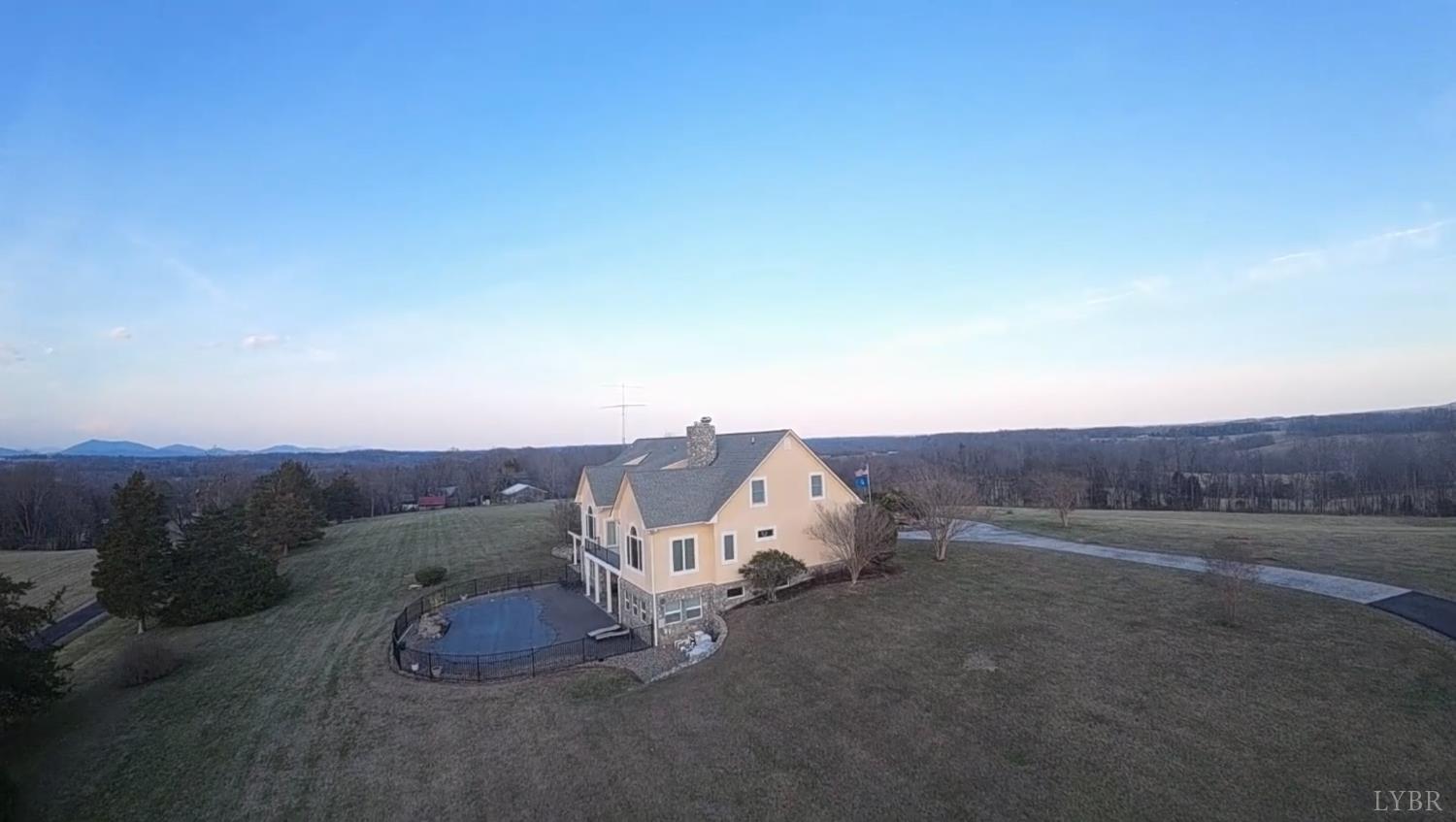 6485 Falling Creek Road Bedford, VA 24523 - Photo 49 of 50 an aerial view of a house with a yard