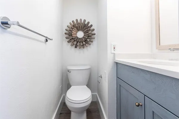 a bathroom with a sink and a toilet