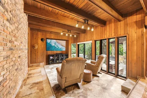 a kitchen with lots of counter top space
