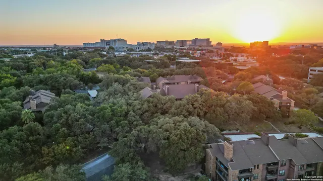 an aerial view of a city