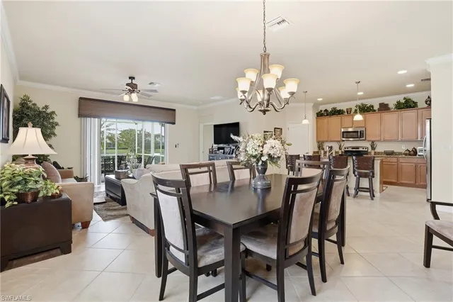 a view of a dining room and livingroom view