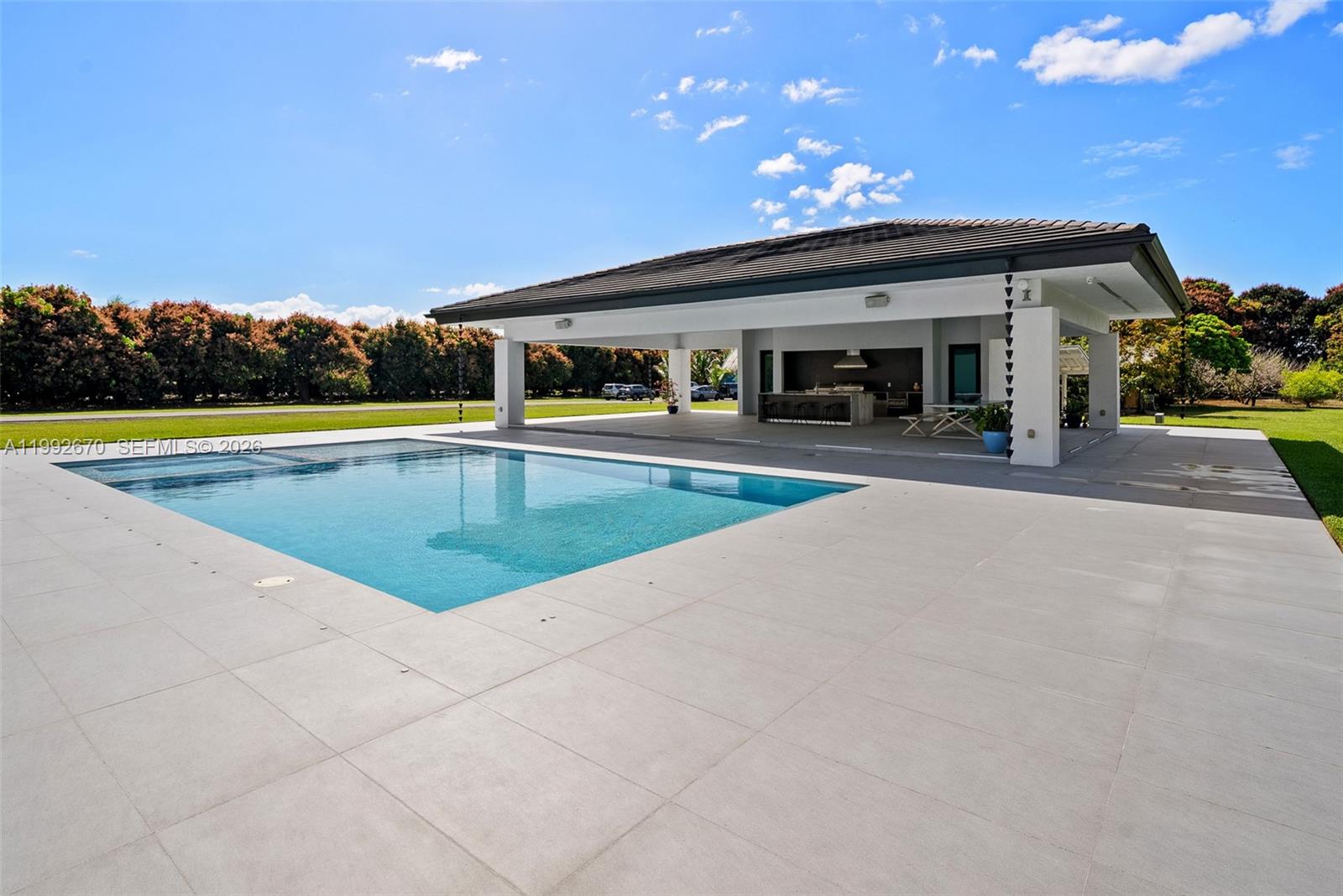 17950 Southwest 192nd Street Miami, FL 33187 - Photo 22 of 31 Pool Facing 2,400 SqFt Covered Patio