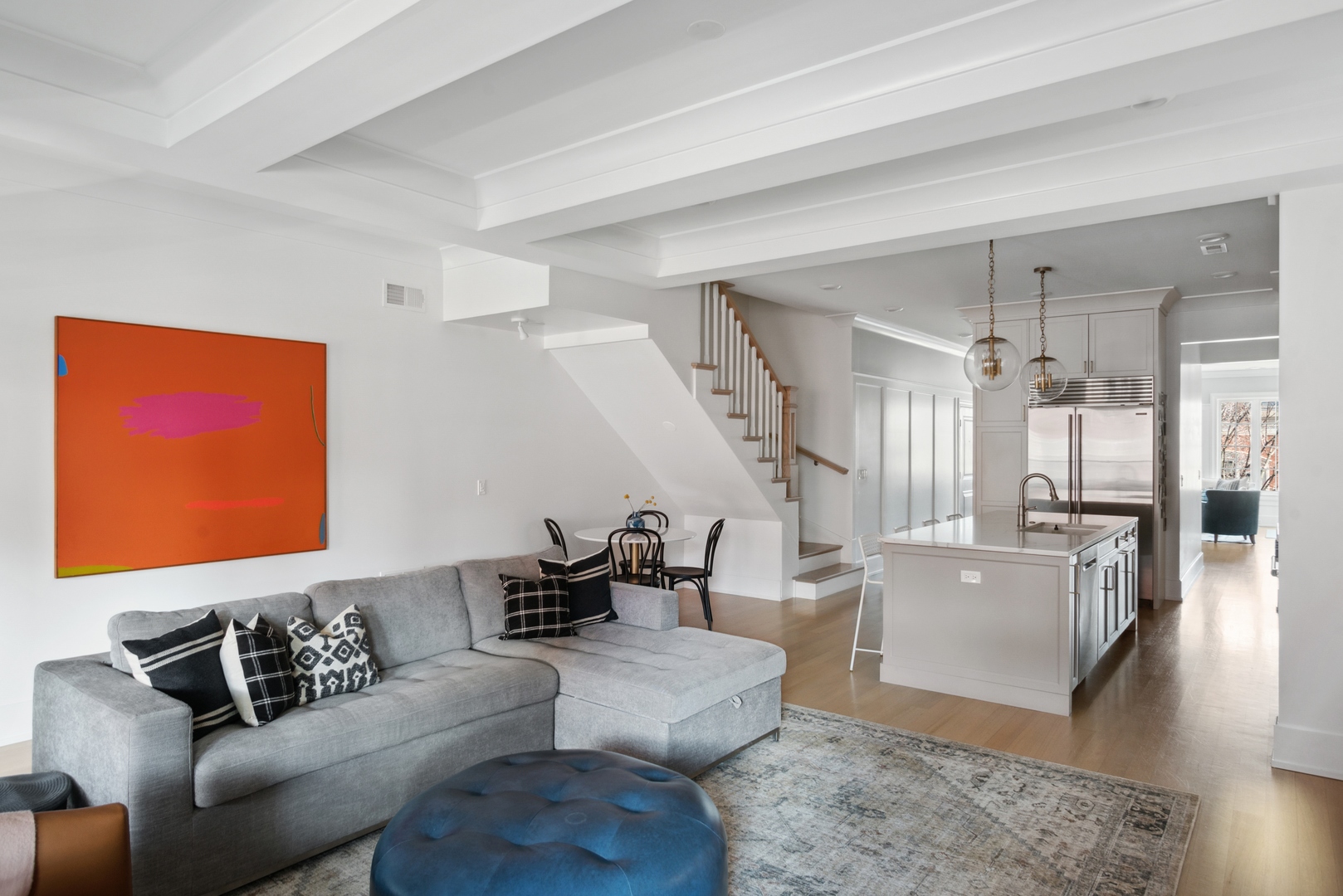 2020 North Howe Street, Unit 3S Chicago, IL 60614 - Photo 17 of 31 a living room with furniture and a wooden floor