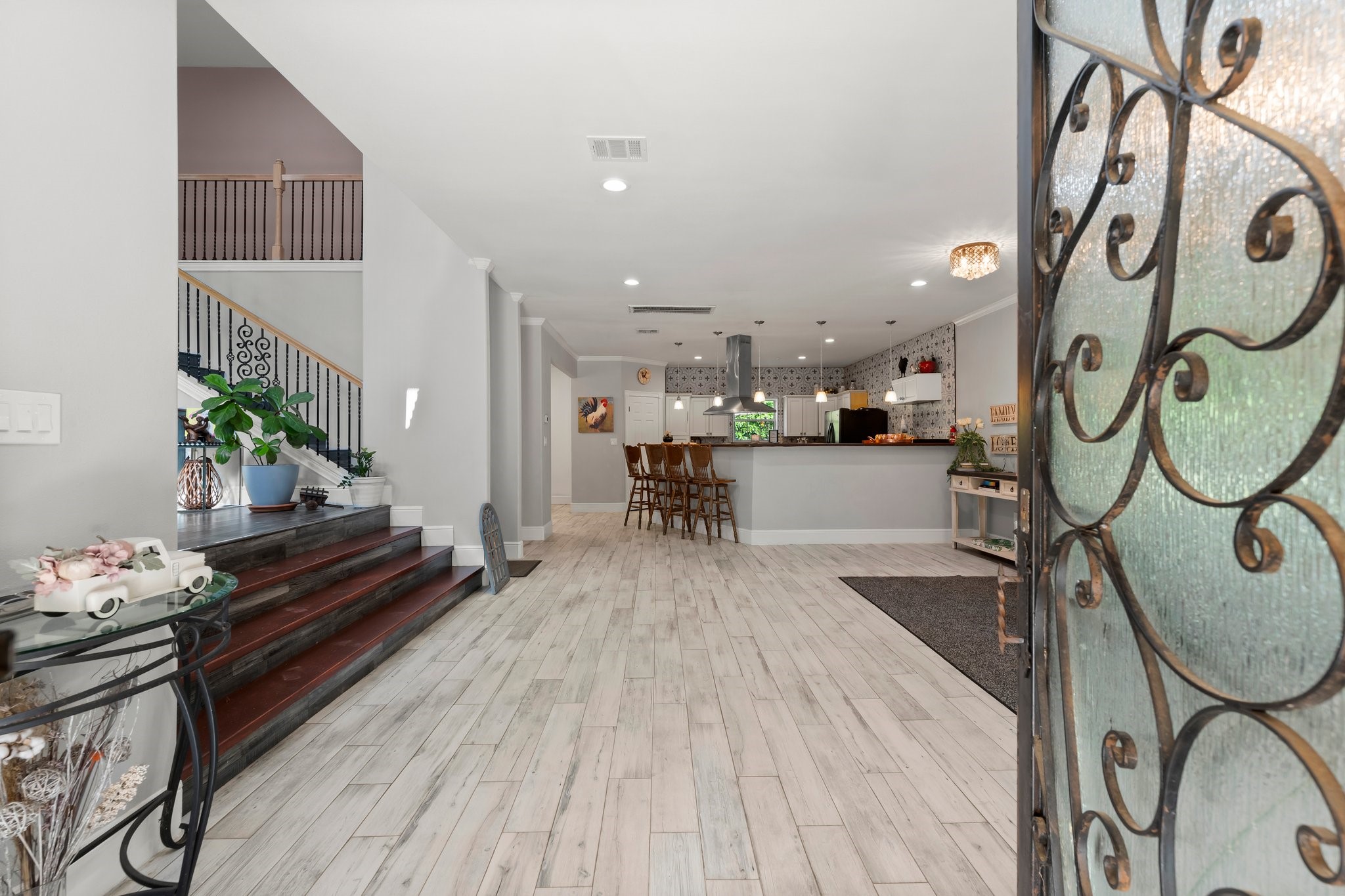 a very nice looking room with a large window