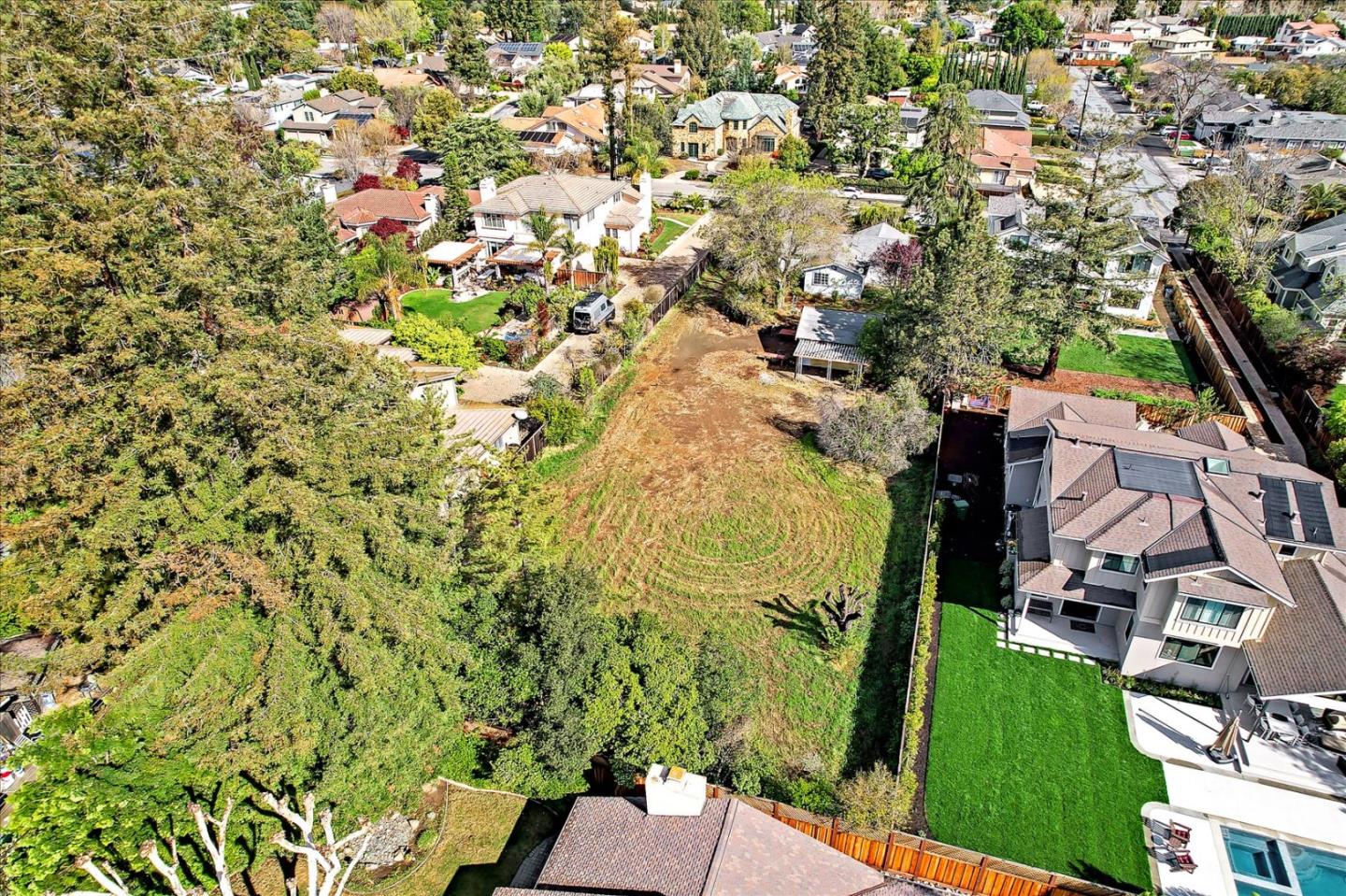 679 Sleeper Avenue Mountain View, CA 94040 - Photo 28 of 51 an aerial view of residential houses with outdoor space and trees