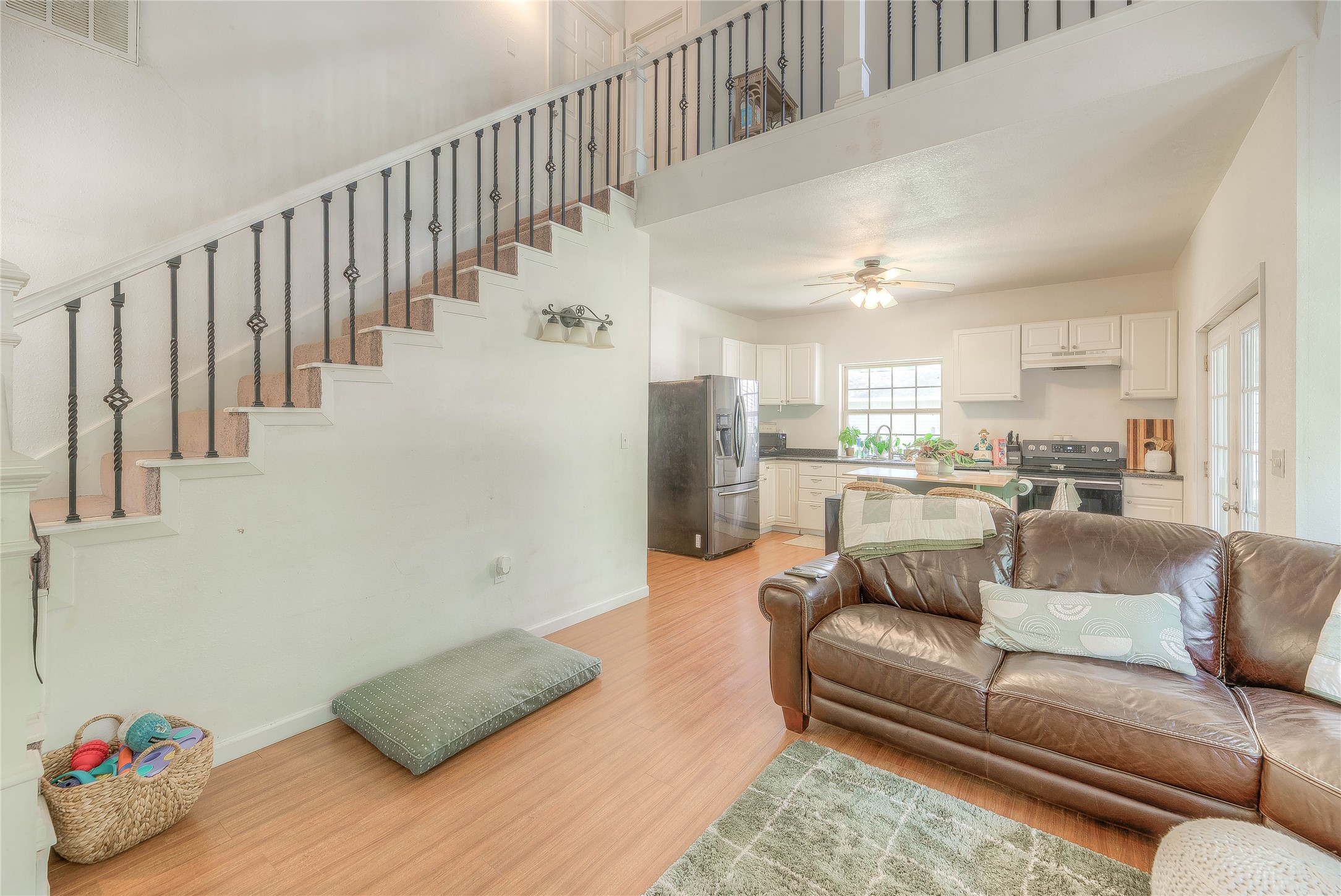 110 Happy Trails Road Coldspring, TX 77331 - Photo 23 of 49 a living room with furniture and stairs