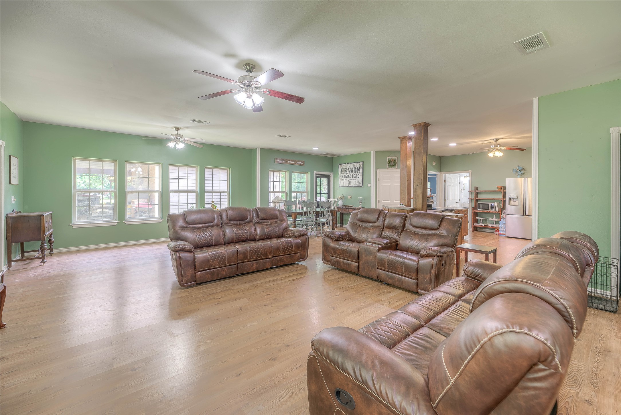 110 Happy Trails Road Coldspring, TX 77331 - Photo 8 of 49 a living room with furniture and a large window