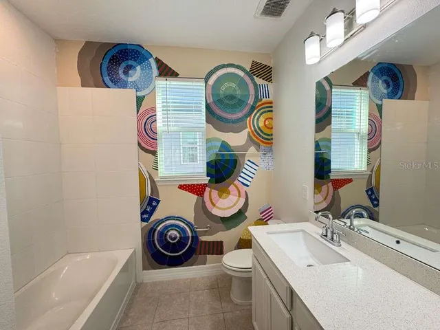 a view of small space with racks on the wall