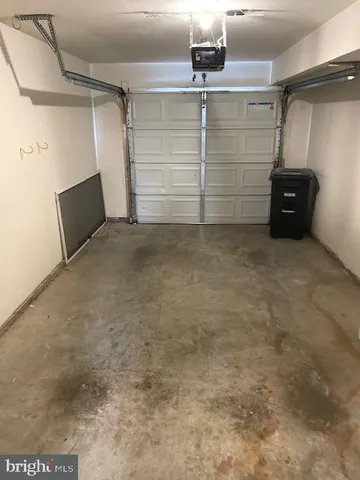 a view of a garage