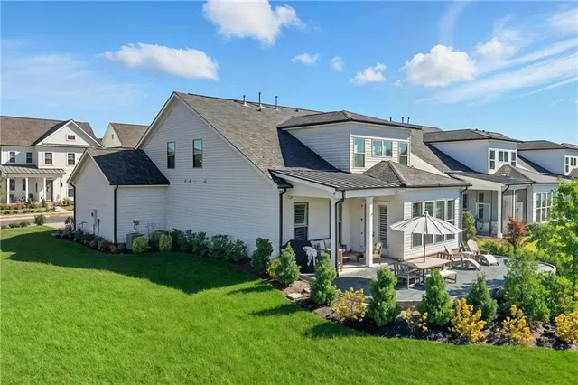 a view of a forest with trees in the background