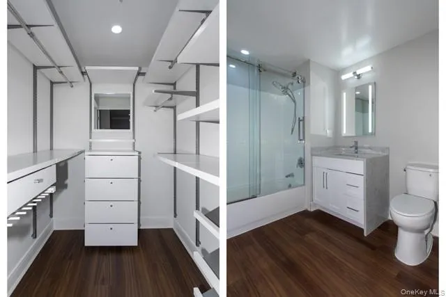 a bathroom with a toilet sink and a mirror