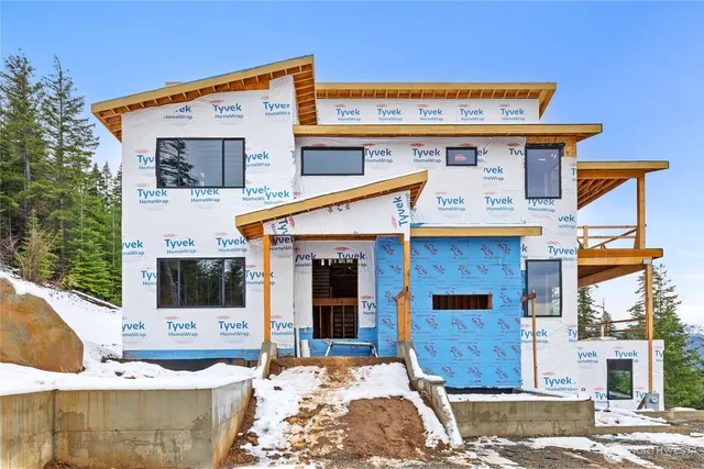 a view of a house with a patio