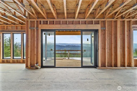 a view of large room with large windows