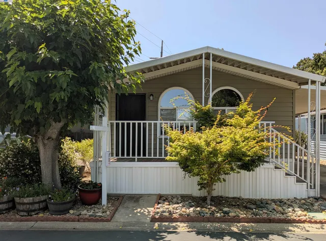 a front view of a house