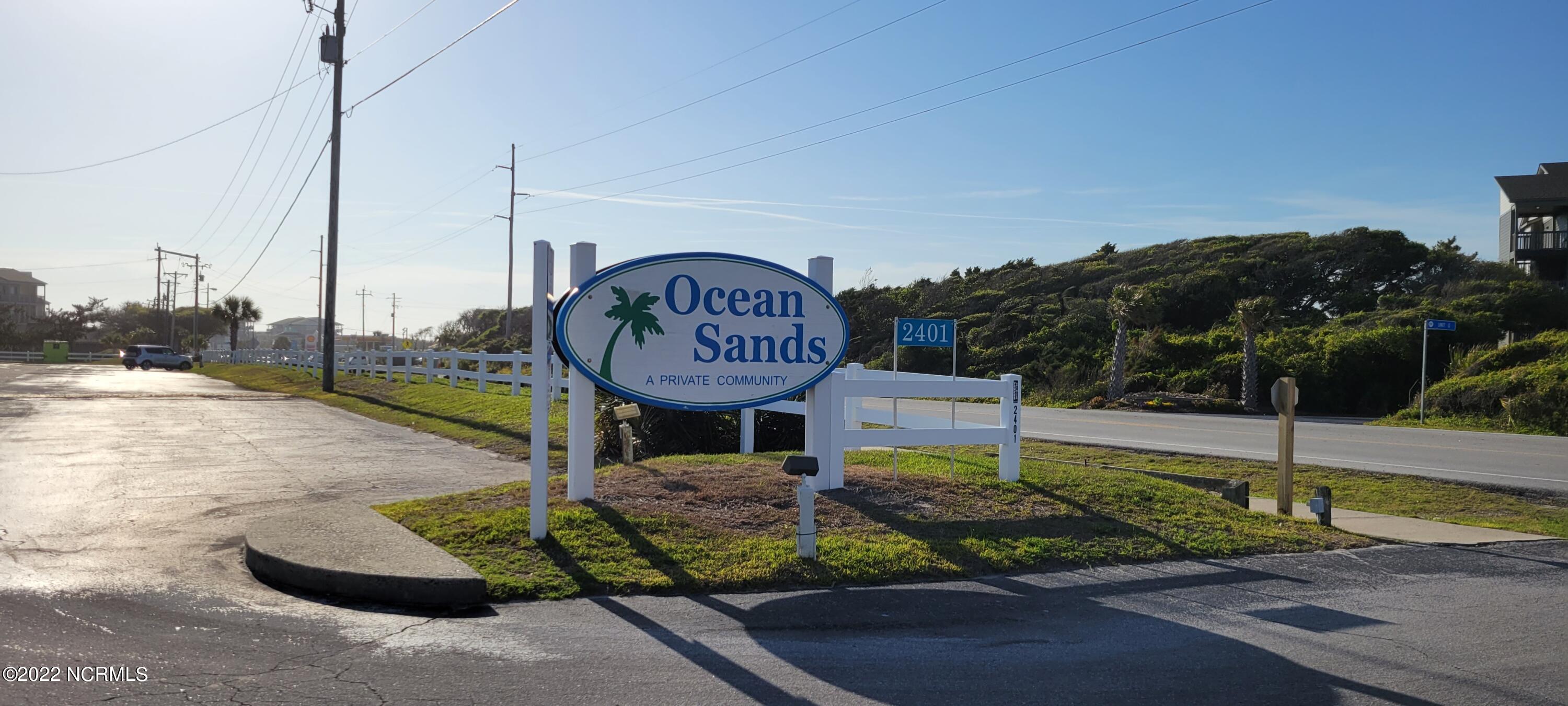 2401 West Fort Macon Road, Unit 119 Atlantic Beach, NC 28512 - Photo 20 of 21 Ocean Sands Sign
