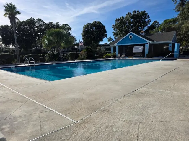 a view of a house with pool