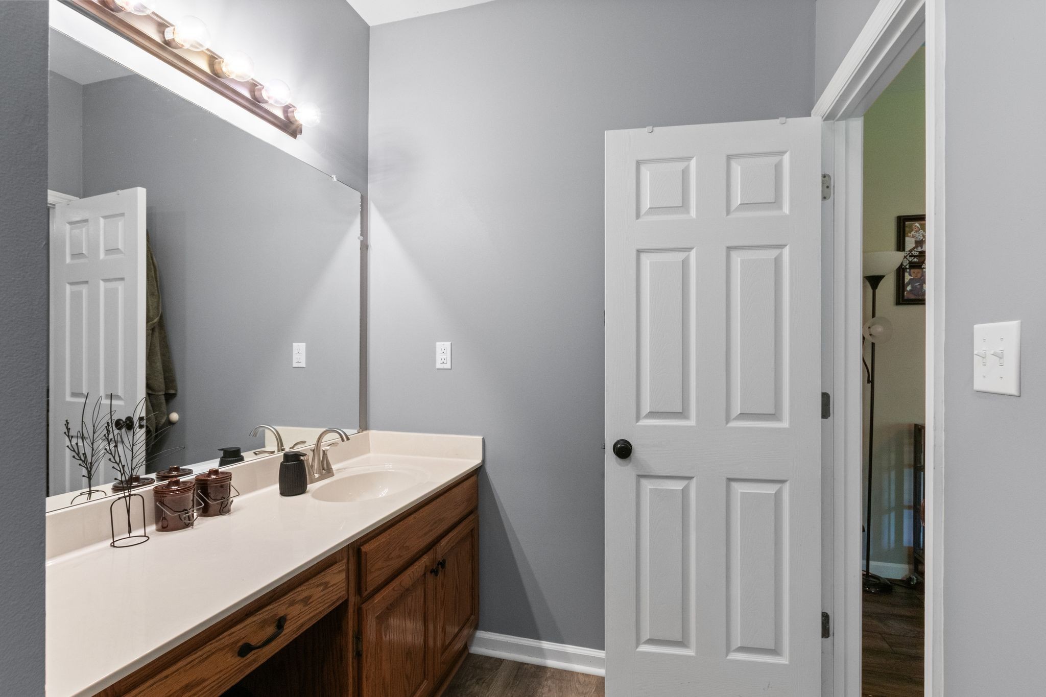 621 Brandon Road Manchester, TN 37355 - Photo 25 of 34 a bathroom with a sink vanity and a mirror