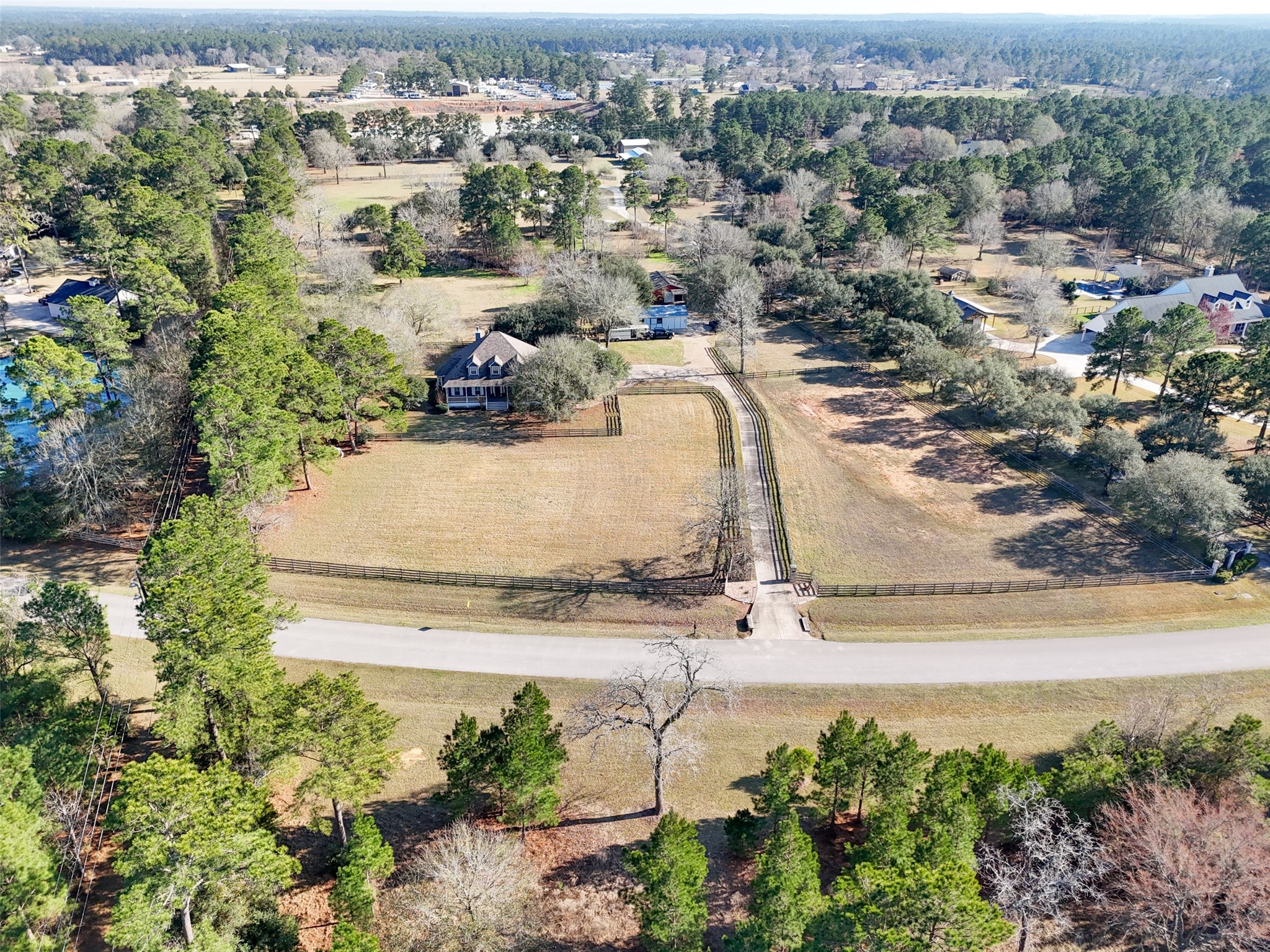 36003 Post Oak Circle Magnolia, TX 77355 - Photo 49 of 50 an aerial view of residential houses with outdoor space