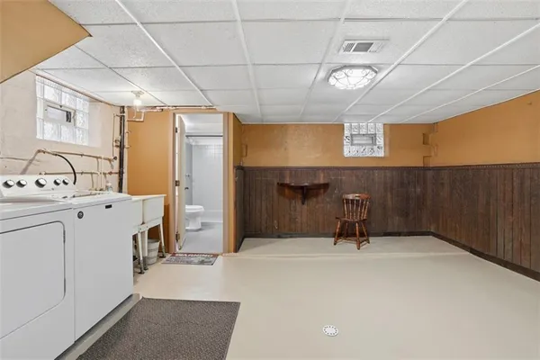 a room with storage and utility