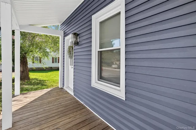 a view of outdoor space and deck