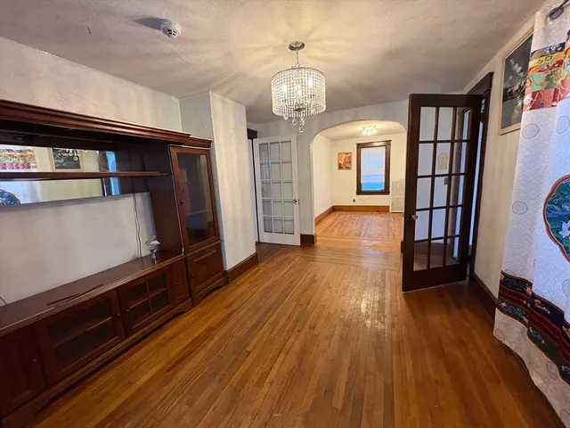 a view of livingroom with furniture and wooden floor