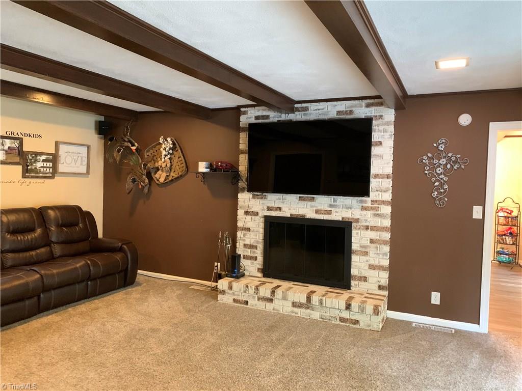 310 Paso Street Rural Hall, NC 27045 - Photo 4 of 30 large cozy living room with wood burning FP