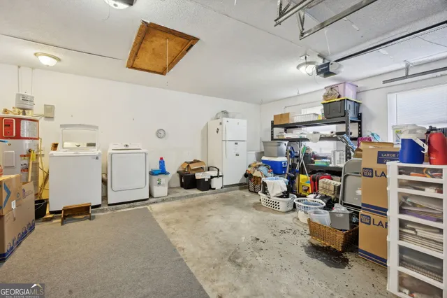 a view of storage and utility room